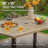 Outdoor Patio Dining Table for 6 - Photo 4