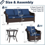 4 PCS Patio Conversation Set - Photo 2