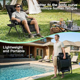 Amopatio Oversized Zero Gravity Chair w/Removable Cushion&Headrest - Photo 5