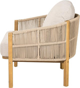 Christopher Knight Home Grotta Acacia Wood Patio Accent Chair Set of 2, Wooden Lounge Chair Outdoor - Photo 8