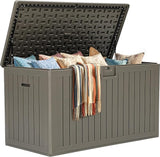 YITAHOME 220 Gallon Double-Wall Deck Box with Divider & Side Handles, Outdoor Large Storage for Patio Furniture Cushions - Photo 9