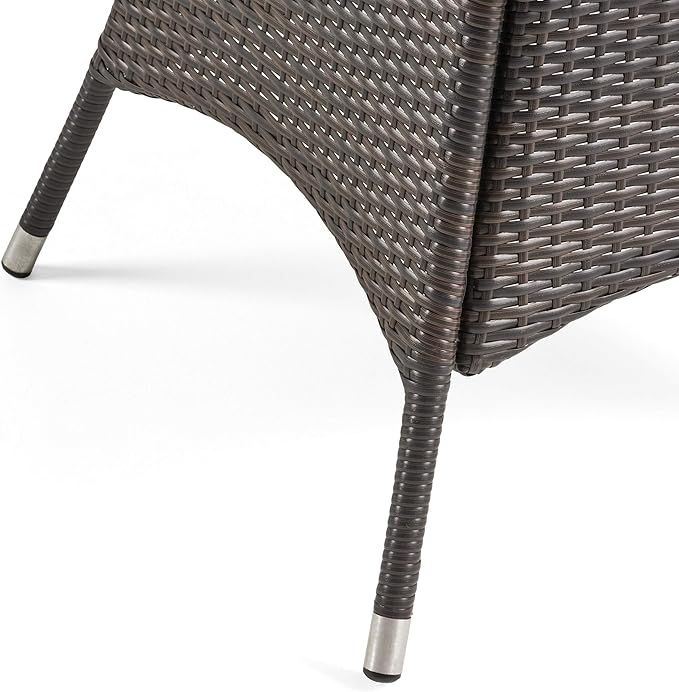 Christopher Knight Home Corsica PE Square Dining Table, Multibrown - Photo 7