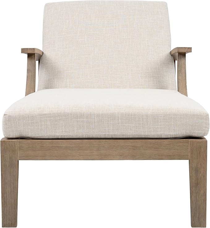 SAFAVIEH Couture Outdoor Patio Furniture Collection - Martinique Chaise Lounge Chair - Photo 1