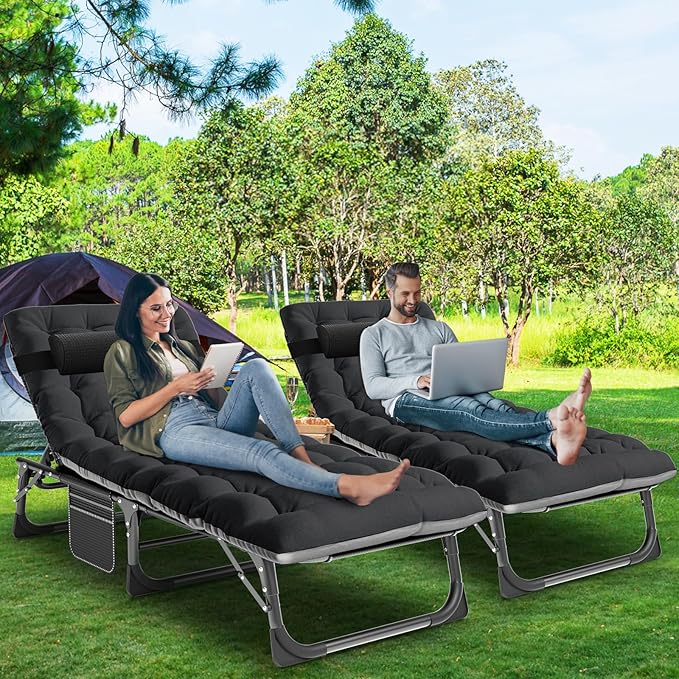 LILYPELLE Folding Lounge Chair with Mattress - Photo 3