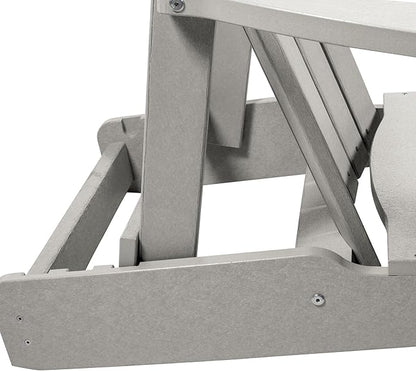 Cape Folding and Reclining Adirondack Chair, Cove Gray