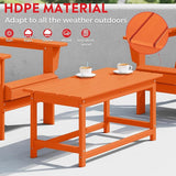 Costaelm Adirondack Conversation Table, HDPE Outdoor Drink Weather Resistant - Photo 7