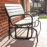 Lifetime 60361 Outdoor Swing Glider Bench, Storm Dust - Photo 8
