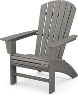 POLYWOOD Nautical 3-Piece Curveback Adirondack Chair Set with Side Table - Photo 3