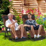 Oversized Zero Gravity Chair, 33In XXL Padded Lounge Chair, Recliner Chair W/Cushion& Storage Bag, Footrest - Photo 2