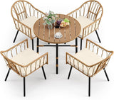 DWVO 5 Piece Patio Dining Sets, Outdoor Dining Furniture Set with 2" Umbrella Hole - Photo 7