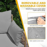DWVO 4-Piece Outdoor Sectional Sofa Set - Photo 4
