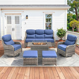 Luxury Patio Furniture Set with 42.5" Fire Pit Table - Photo 1