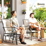 Outsunny Outdoor Glider Chairs with Coffee Table - Photo 2