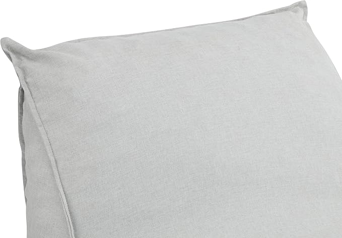 Christopher Knight Home Venny Bean Bag Chair, Fabric Bean Bag Chairs for Adults and Kids, Comfy Reading Chair, Lounge Sofa with Armrest, Indoor/Outdoor Spaces Memory Foam Bean Bag Chair, Light Gray