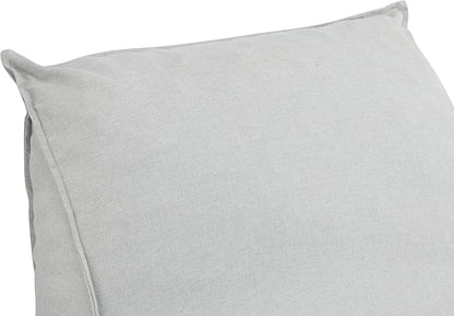 Christopher Knight Home Venny Bean Bag Chair, Fabric Bean Bag Chairs for Adults and Kids, Comfy Reading Chair, Lounge Sofa with Armrest, Indoor/Outdoor Spaces Memory Foam Bean Bag Chair, Light Gray