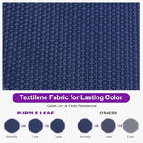 PURPLE LEAF Outdoor Chaise Lounge Set of 2 Plastic Pool Lounge Chair with Aluminum Frame Stackable Patio Tanning Chairs - Photo 5