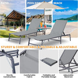 Lounge Chair Outdoor, Pool Lounge Chairs Foldable, Patio Lounge Chairs for Outside - Photo 6