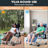 MOPHOTO Zero Gravity Chair, Outdoor Padded Lounge Chair with Side Table, Zero Gravity Recliner Chair - Photo 5