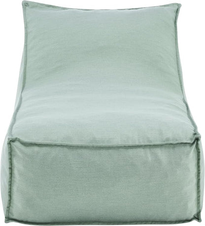 Christopher Knight Home Venny 48" L Outdoor Bean Bag Chair Set of 2, Fabric Bean Bag Chair for Adults and Kids, Indoor/Outdoor Sun Lounger, Patio Lounge Chair Set of 2, Mint
