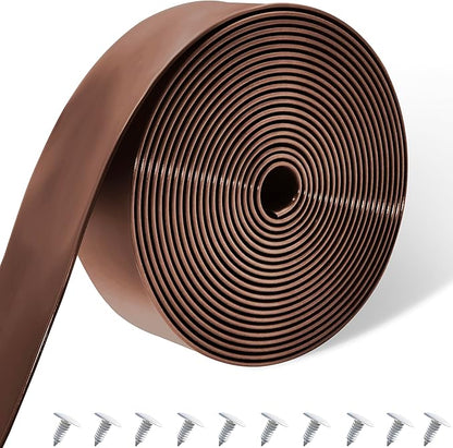Vinyl Straps for Patio Chair Repair Kit 2'' Wide 10 Ft Long Replacement Straps + 10 Free Rivets for Outdoor Lawn Furniture Chaise Lounge Repair (Brown)