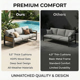 ZANDOR Aluminum Outdoor Patio Furniture Set - Photo 4