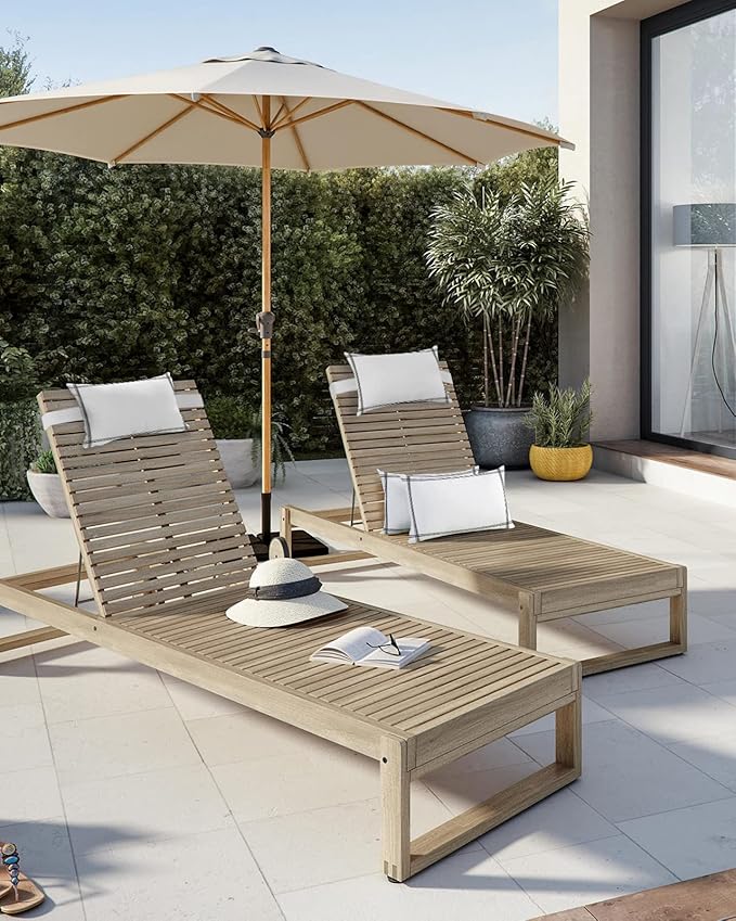 T&H XHome Outdoor Pillow for Chaise Lounge Chair - Photo 5