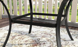 VICLLAX 53" Outdoor Round Patio Table for Lawn Garden - Photo 5
