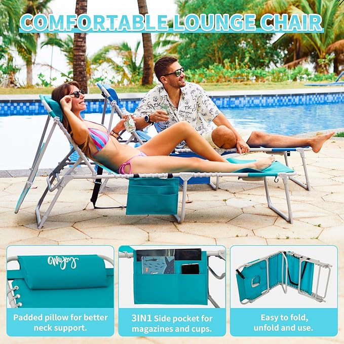 #WEJOY 3 in 1 Tanning Chair with Face Hole & Canopy - Photo 7