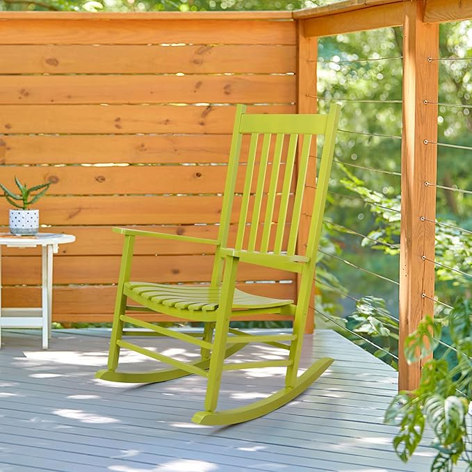 Shine Company Vermont Porch Rocker – Lime