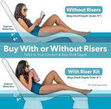 GoSports Coast Modern in Pool Lounge Chair - Waterproof & Weighted Chaise Lounger - Outdoor Pool Furniture for Patio or - Photo 5