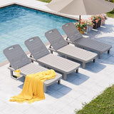 Outdoor Chaise Lounge Set of 4 - Photo 1