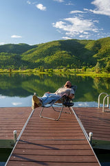 Heavy Duty Zero Gravity Chair with Adjustable Reclining, Large Side Table, Gray 600D Polyester - Photo 6