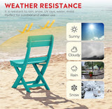 Costaelm Outdoor Patio Modern Folding Dining Chair - Photo 6