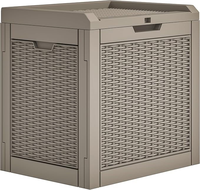 YITAHOME 32 Gallon Outdoor Storage Box, Water Resistant Resin Deck Box - Photo 7