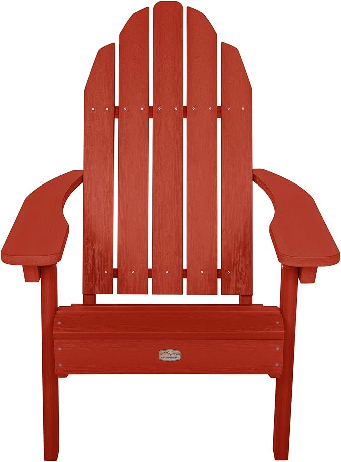 Elk Outdoors The Essential Adirondack Chair, Rustic Red