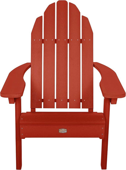 Elk Outdoors The Essential Adirondack Chair, Rustic Red