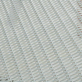 Alaterre Furniture Albany All-Weather Wicker Outdoor Gray 29" Square Coffee Table with Glass Top, brown - Photo 6