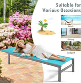 Giantex Patio Chaise Lounge Chair, Outdoor Sunbathing Chair Lawn Reclining Lounger with 6 Adjustable Position - Photo 9