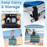 Goplus Tanning Chair with Face Arm Holes, Portable Sunbathing Chair w/4-Level Backrest, Head Pillow - Photo 5