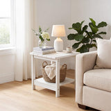 Square Outdoor Side Table Adirondack Side Table, Waterproof & 2-Tier Small End Table for Patio, Beach Chair & Poolside - Photo 4