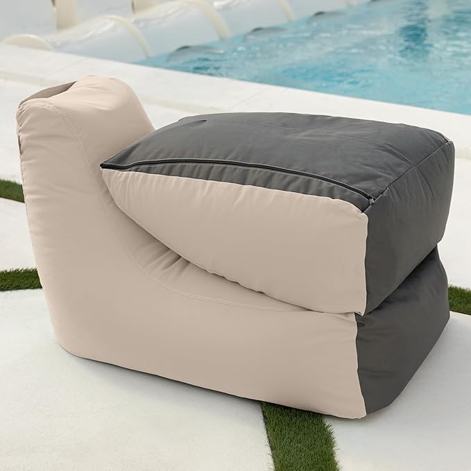 Jaxx Prado Outdoor Chaise Lounge, Pearl - Photo 4