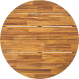 SAFAVIEH Outdoor Collection Leo Natural/Black 4-Leg Round Coffee Table, Ideal for Deck, Patio, Backyard, Sunroom - Photo 6