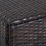 Outsunny 20" Patio Wicker Ottoman, Multipurpose Outdoor PE Rattan Footrest, Additional Seating - Photo 9