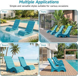 Pool Lounge Chairs Set of 2 for Baja Shelf, Ergonomic S-Contour Pool Lounger for Ultimate Comfort - Photo 8