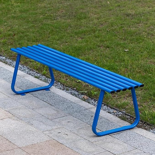 Outdoor Metal Garden Bench, Weatherproof Design, Durable Construction, Load Capacity 880lbs - Ideal for Garden, Porch, Park, Balcony