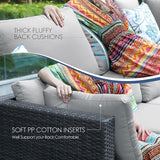 NICESOUL 29.3" High-Back Modern Luxury Patio Corner Sofa, Outdoor Furniture Piece Wide Deep Seat - Photo 3