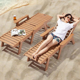VEVOR Chaise Lounge Chair, 400 lbs Weight Capacity, 6 Positions Adjustable Patio Lounge Chair - Photo 2