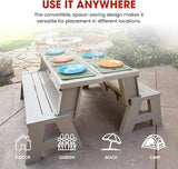 Convert-a-Bench Gen 1 2-in-1 Outdoor Convertible Bench to Picnic Table - Photo 7