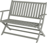 Folding Outdoor Patio Lounge Chairs Loveseat Seating Outdoor, Outdoor Garden Bench, Patio Porch Chair Furniture - Photo 1