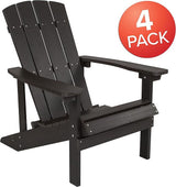 Flash Furniture Charlestown Indoor/Outdoor Faux Wood Adirondack Chairs - Photo 4